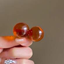 Klein Blue Round - Bead Studs, Niche & Minimalist Design, Fresh Aesthetic, Unique & Whitening Ear Decorations For Girls - 藍色 - 查看 3