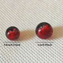 80/100 buc Mărgele de sticlă transparente Ombre 8mm/10mm pentru confecționarea bijuteriilor DIY lucrate manual, potrivite pentru brățări, coliere, accesorii, decorațiuni, ținute de zi cu zi și de petrecere - Burgundia - Vizualizare 5