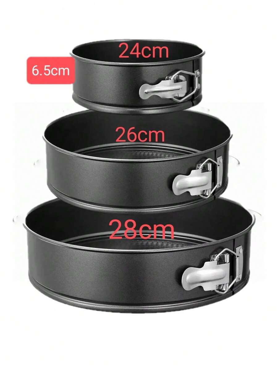 Moldes de Pastelería Desmontables para Pasteles 3 Piezas - Redondo - Ver 1