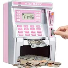 TFKI Pink Piggy Bank For ATM Machine Bank For Real Money With Debit Card Bill Feeder Coin Recognition Balance Calculator Electronic Savings  Box Gifts For Teen Boy Girl - như hình ảnh - Xem 1