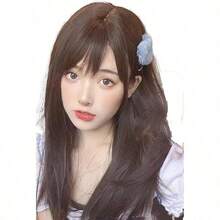 コスプレ ウィッグ ロング ストレート ウイッグ セミロング 黒髪 女装 フルウィッグ ロリータ コスプレ かつら wig 小顔 自然 耐熱 ネット付 (クールブラウン) - クールブラウン - チェックする 1