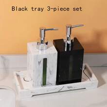 1pc Lotion Refillable Bottle, Shampoo Body Wash Lotion Refill Bottle, Empty Bottle, High-End Bathroom Set, European Style Pump Bottle - Multicolor - View 7