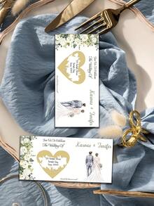 1pc Custom Text Wedding Invite,Personalization Wedding Invitation Scratch Card,Creative Wedding Invitation,Boho Wedding Invite,Wedding Supplies,Personalized Gifts,Customized Christmas Gifts,Christmas - Multicolor - View 16