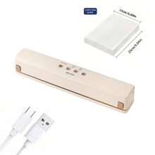 RAF 便携式自动真空封口机，厨房食品保鲜，真空袋，适用于干湿食品，家用零食袋密封，无线真空封口机，户外露营/野餐使用，厨房电器