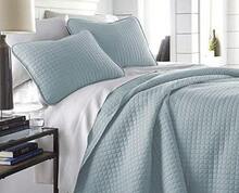 Full/Queen Quilt Bedding Set, Microfiber Quilts Queen Size, Coverlet, Stain & Pet Hair Resistant Bedding, Full Size Bedspread With 2 Pillow Shams, Bone, 2025 - 04 - 藍色 - 查看 12