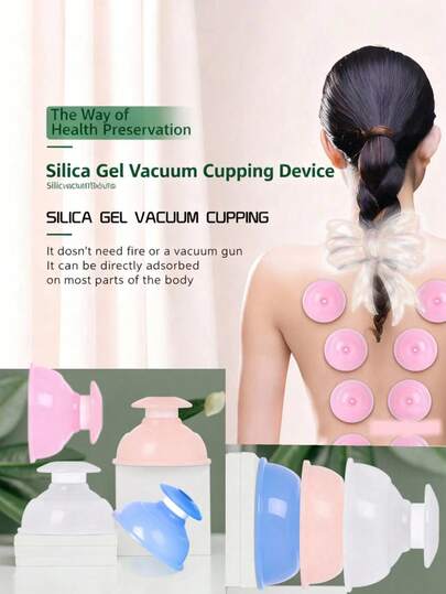 1 unidade - Ventosa de silicone de alta qualidade, ventosa a vácuo, tema colorido, ferramenta de beleza antienvelhecimento, ventosa de massagem, ventosa de silicone desengordurada, ventosa de silicone para massagem corporal, ventosa a vácuo hidratante para massagem, alivia a pressão corporal.