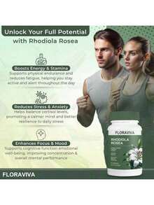 Selling Fast!Floraviva Rhodiola Rosea Capsules. Women's Health. - 1 mặt hàng - Xem 2