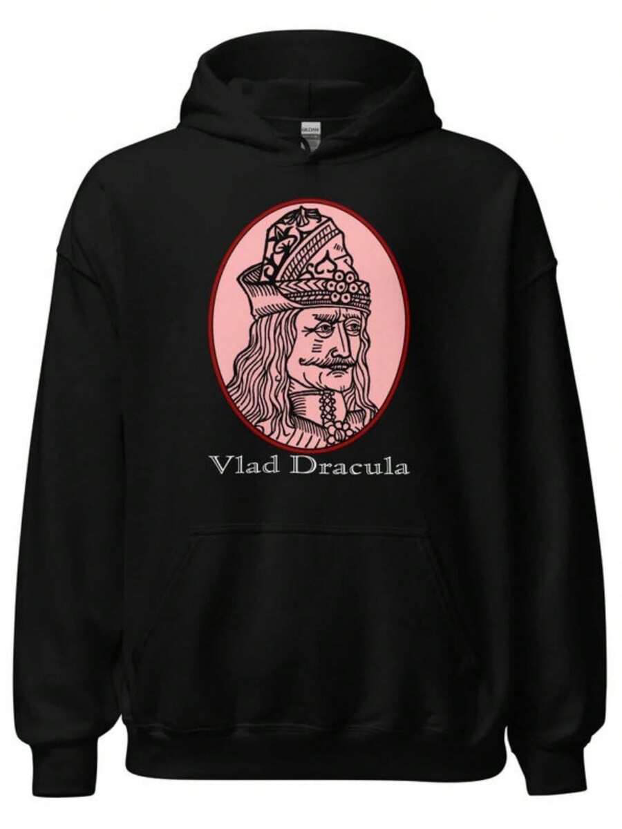 Vlad The Impaler Hoodie – Dracula Gothic Pullover Sweatshirt, Dark Aesthetic Horror, Soft Alt Fit, Uni Occult Streetwear - 款式6 - 查看 1