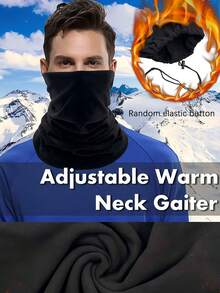 Thick Fleece Neck Gaiter Scarf Warmer Cold Weather Windproof Warm Face Mask Scarf Face Covering Neck Warmers For Men And Women For Autumn Winter Outdoor Sport Snow Skiing Cycling Riding Hiking Running Accessories Women Snood Bike Accessoires - Multicolor - View 3