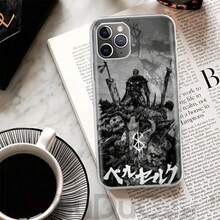 Black White G-Guts B-Berserks Cover Compatible With  16 15 Pro Max 14 Plus 13 12 Mini 11 Apple Phone Case X XS XR 7 8 + Art Print Shel, Cover Compatible With  17 Pro Max Case,  17 Pro Case,  17 Case,  16 Pro Max Case - AN576-2 - 查看 9