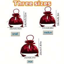 10 Pieces, Silk Wedding Candy Bag Drawstring Gift Bag, Holiday Party Gift Jewelry Making Display And Packaging Supplies, Perfect For Engagement Souvenirs, Party Gifts And Gifts, Reusable Gift Bag