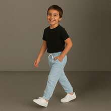 Set Of 2 Jogger Jeans With Lycra For Boys And Teens - 深黑色 - 查看 7
