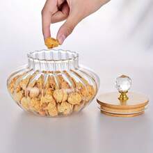 1个玻璃密封罐，厨房食品储物罐，糖果罐，杂物储物罐，零食罐，玻璃罐，泡菜罐 - 彩色 - 查看 8