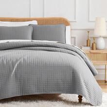 Full/Queen Quilt Bedding Set, Microfiber Quilts Queen Size, Coverlet, Stain & Pet Hair Resistant Bedding, Full Size Bedspread With 2 Pillow Shams, Bone, 2025 - 11 - 灰色 - 查看 10
