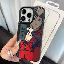Funda de teléfono azul bloque para anime de fútbol de alta demanda, adecuada para for  16, 15, 14, 13, 12, 41 Pro Max Plus, cubierta trasera suave a prueba de golpes, para parejas. - Color mezclado 1 - Ver 3