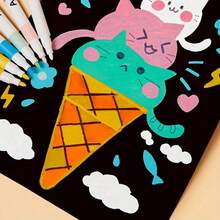 طقم فرش فنان 24/36 لون مع حقيبة تخزين - أقلام تلوين مائية زيتية، قابلة للمزج وثابتة ضد الاحتراق، هدية مثالية لهواة الرسم ومناسبات الأعياد - متعدد الألوان - مشاهدة 8