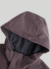 TECTOP 女士抓绒外套 带帽 秋冬户外 腰部可调节 防刮耐磨 - 紫色 - 查看 6