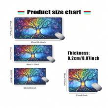 YUFZX Fashion Rainbow Tree Of Life Style Extended Mouse Pad, Large Gaming Desk Mat, Stylish Desk Decor And Protection Pad, Rubber Anti-Slip Edges, Multi-Sized, Perfect For Laptops, Desktop Gaming, Work, Home, Great Gift For Boys, Girls, Christmas And Halloween Gifts - Multicolor - View 9