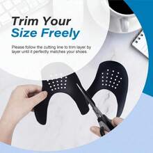 Best Seller Sports Shoe Toe Protector, Tennis Shoe Crease Protector, Patented Curved Design, Unisex, Black And White Available, Dorm Shoe Crease Preventer, Must-Have For Back To School To Extend Shoe Lifespan,Shoe,Spring Summer Picks,Brides Maid Gifts,Room,Bedroom Decor,Beach,Travel,For Men,For Women,Vacation - Multicolor - View 9