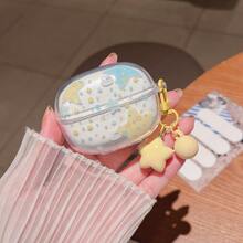 适用于华为无线蓝牙耳机保护套，FreeBuds 5i/6i/7i/SE4/Pro5 新款无线耳机保护套，FreeBuds SE2/SE3 透明耳机保护套，FreeBuds Pro3/Pro4 耳机保护套，时尚女士全屏星空+吊坠 - 星星兔子 - 查看 19