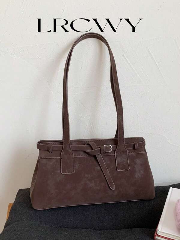 Women's Tote Bag, Fashion Handbag With Large Capacity, Glossy Stylish Bag With Shoulder Strap, Crossbody Capable