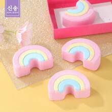 XINSON Bomba de baño de burbujas en forma de arcoiris hidratante y nutritiva con fragancia a plantas y flores. Limpieza profunda. con aroma de vainilla Bomba de Baño Efervescente – Hidratante y Suavizante, Limpieza Profunda con Espuma Rica y Fragancia Floral para una Relajante Experiencia en la Tina - Multicolor - Ver 1