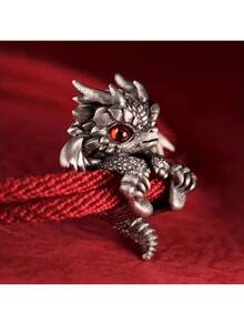 1pc Vintage Chinese Dragon Zodiac Bracelet, Unisex Fashion Accessory, Stylish Bangle, Ideal Gift