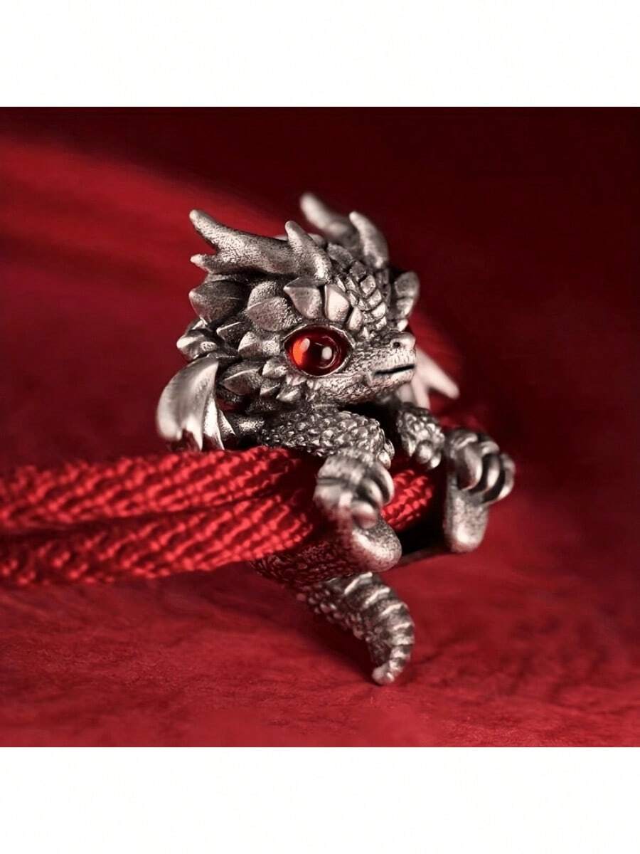 1pc Vintage Chinese Dragon Zodiac Bracelet, Unisex Fashion Accessory, Stylish Bangle, Ideal Gift