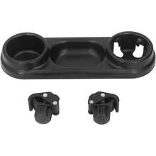 POCREATION Bandeja de bocadillos de Cochecito, Bandeja de Cochecito Universal con portavasos aislados manténgase organizado para bocadillos Accesorios - 1 - Ver 2