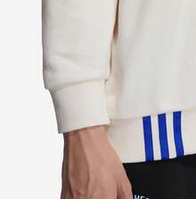 Adidas 男女通用情侣图案印花休闲套头衫 - 白色 - 查看 6