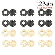 6/12 对磁性缝纫按扣，隐形磁性按扣，适用于口袋、缝纫、工艺品、手提包、服装、DIY 项目 - 彩色 - 查看 21