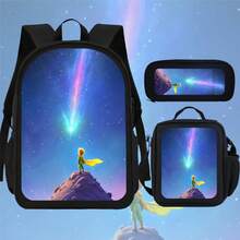 3pcs Space Hero Adventure Adjustable Straps, Ideal for Trips High-Quality Print Perfect for School or Travel holiday essential items for travel - Schwarz - Übersicht 4