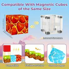 100 piezas de bloques de construcción magnéticos, aptos para niños y niñas de 3+ años, construye el mundo MagWonder y cubos magnéticos Zomblock, actualiza el regalo sensorial STEM, regalo perfecto para cumpleaños, Navidad, Pascua, Halloween