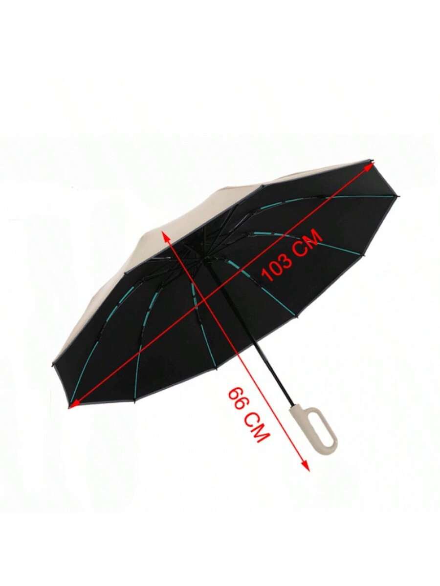 Paraguas automático con armazón entrelazado [doble varilla reforzada] 10 varillas - Wutong Rice