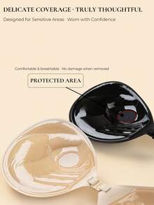 1 Chiếc Áo Ngực Nâng Ngực Silicone Vô Hình: Áo Ngực Silicone Không Dây Vô Hình Mùa Hè Cho Đám Cưới, Miếng Che Đầu Ngực Nâng Ngực, Thoáng Khí, Tự Dính, Miếng Che Đầu Ngực Silicone Nâng Ngực Dành Cho Nữ, Thích Hợp Cho Váy Và Đồ Lót - Nhiều màu - Xem 5