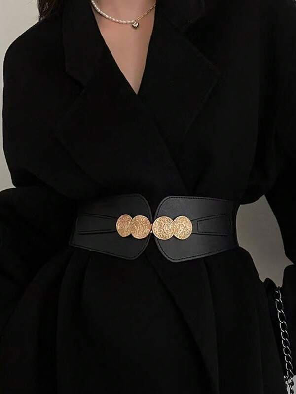 Cinto Elástico Feminino, Acessório Versátil de Faixa para Cintura para Vestidos, Casacos