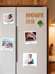 1/35pcs Custom Photo Tiles, Personalized Photo Prints, Square Photo Fridge Magnets, Custom Text Photo Magnets, Family Photo Souvenirs, Engagement Photo Fridge Magnets, Valentine's Day Gifts, Valentine's Day Gifts, Gifts For Her, Gifts For Him, Gifts For Mom, Gifts For Friends, Home Decoration, Decorative Items, Personalized Gifts, Customized Gifts, Warm Atmosphere, Autumn Home Refresh