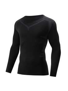 2pcs/Set Men's Thermal Compression Underwear, Skiing Warm Outfit, Compression Base Layer Top And Bottoms, Fall / Winter