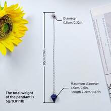 1pc/3pcs/5pcs Natural Crystal Dowsing Set, Includes Natural Amethyst, Rose Quartz, Clear Quartz, Tiger Eye, Obsidian, Healing Crystals, Quartz, Spiritual Gemstone For Divination