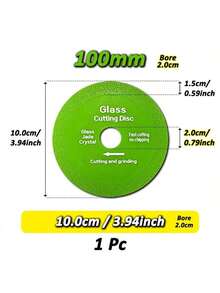 1-4pcsglass Cutting Piece 100 Ultra-Thin Saw Blade Rhinestone Jade Wine Bottle Ceramic Polishing Angle Grinder, Tool Accessories