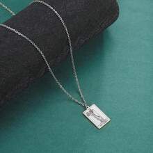 TEAMER Stainless Steel Tarot Cards Necklace Vintage Tarot Jewelry Good Luck Amulet Pendants For Women{Inchcolor_nameinch:InchSilver-THEHERMITinch} - 銀-THEHERMIT - 查看 6