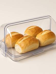 Crystal Bread Box With Hinged Lid – Organization And Freshness In Your Kitchen - Porta pan articulado - Ver 3