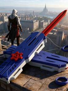 Réplica de la Hoja Oculta de Assassin's Creed - Accesorio de cosplay para fiestas de disfraces y fans del juego. Modelo de arma coleccionable para exhibición y decoración de cosplay. Perfecto para entusiastas de los juegos y espectáculos de disfraces - Multicolor - Ver 9