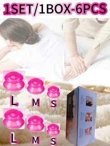 1set-6PCS/4PCS/1PCUpgraded High Rebound Silicone Cupping Set, High-Quality Silicone Cupping Massage Cup, Vacuum Suction Cup Cupping Set - Used For Body Massage, Body And Facial Care, Anti-Aging Beauty Tool Upgrade Package Silicone Beauty Jar