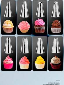 22 Piezas/set Juego De Pistolas De Decoración De Crema Para Pasteles con prensa de 3 en 1 que incluye 13 discos y 8 boquillas, Juego De Máquinas Para Hacer Galletas Con Moldes De Boquillas, Extrusor De Jeringa De Pastelería, Herramientas De Cocina Para Hornear, Máquina Manual Para Prensar A Mano, Herramientas De Bricolaje Para Hornear En Casa - Multicolor - Ver 4