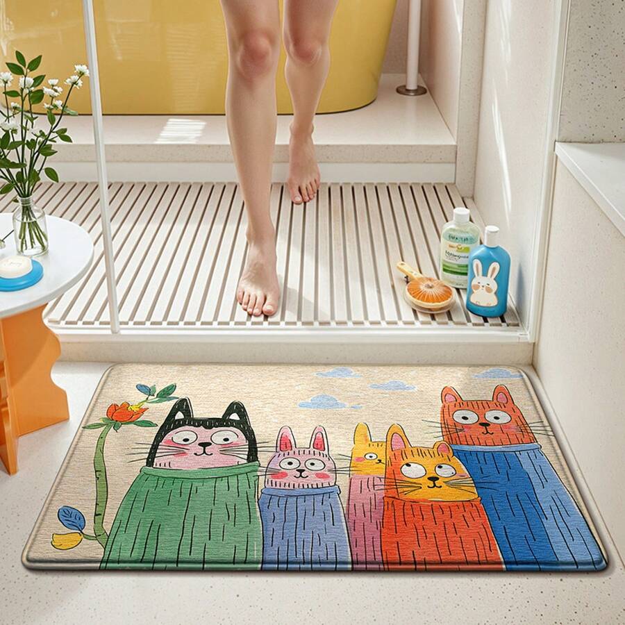Bathroom Anti-Slip Mats - Cat Wish - View 1