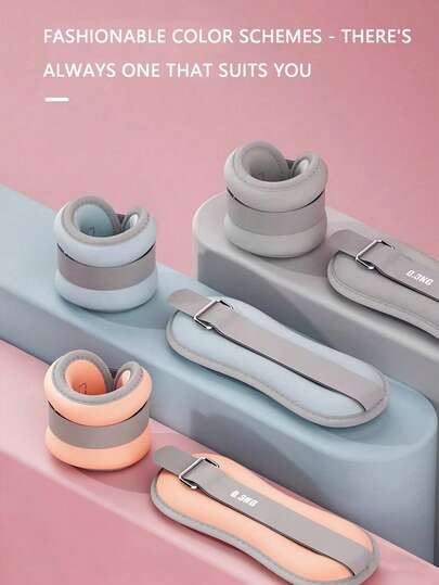 2 bolsas de ajustables con correas atadas a mano, para el entrenamiento de fuerza de las piernas y las muñecas en el baile (con un peso de 0,5 kg). Adecuado para baile, fitness y entrenamiento de fuerza, como ejercicio diario y deporte.