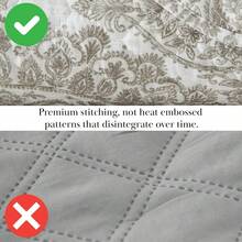 Full/Queen Quilt Bedding Set, Microfiber Quilts Queen Size, Coverlet, Stain & Pet Hair Resistant Bedding, Full Size Bedspread With 2 Pillow Shams, Bone, 2025 - 31 - 阿散蒂骨 - 查看 4