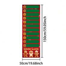 1pc Rolling Game Score Scroll, Durable Polyester Holiday Game Board For Family Gatherings, Winter Festive Decorations, No Electricity Needed, Christmas Party Decorations, Festive Table Setting, Playful Design, Easy Setup Game, Games, Board Games - Multicolor - View 21