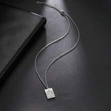 TEAMER Stainless Steel Tarot Cards Necklace Vintage Tarot Jewelry Good Luck Amulet Pendants For Women{Inchcolor_nameinch:InchSilver-THEEMPERORinch} - 銀-THEEMPEROR - 查看 4